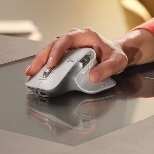 Logitech MX Master 3S mouse Light grey