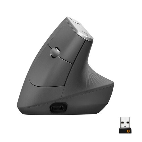 Logitech MX Vertical Wireless Mus Svart