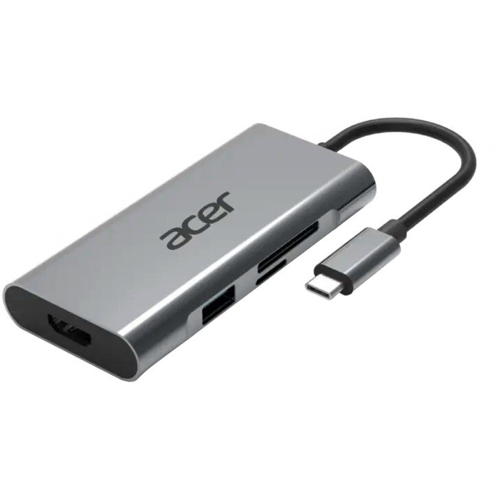 Acer 7-in-1 Mini Dock, docking station (silver, HDMI, USB-A, USB-C)