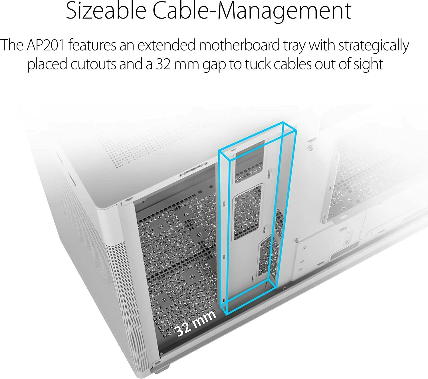 ASUS AP201 ASUS PRIME CASE, tower case (white)