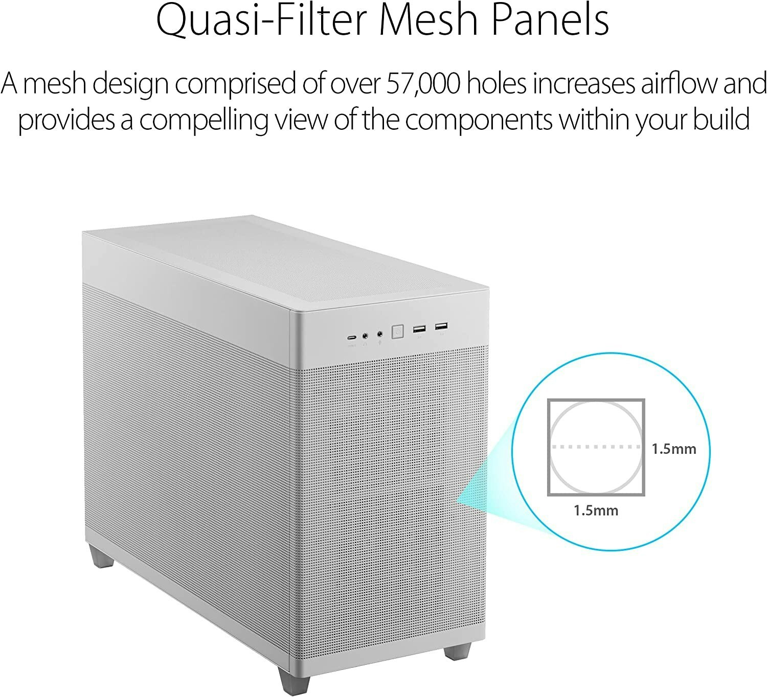 ASUS AP201 ASUS PRIME CASE, tower case (white)