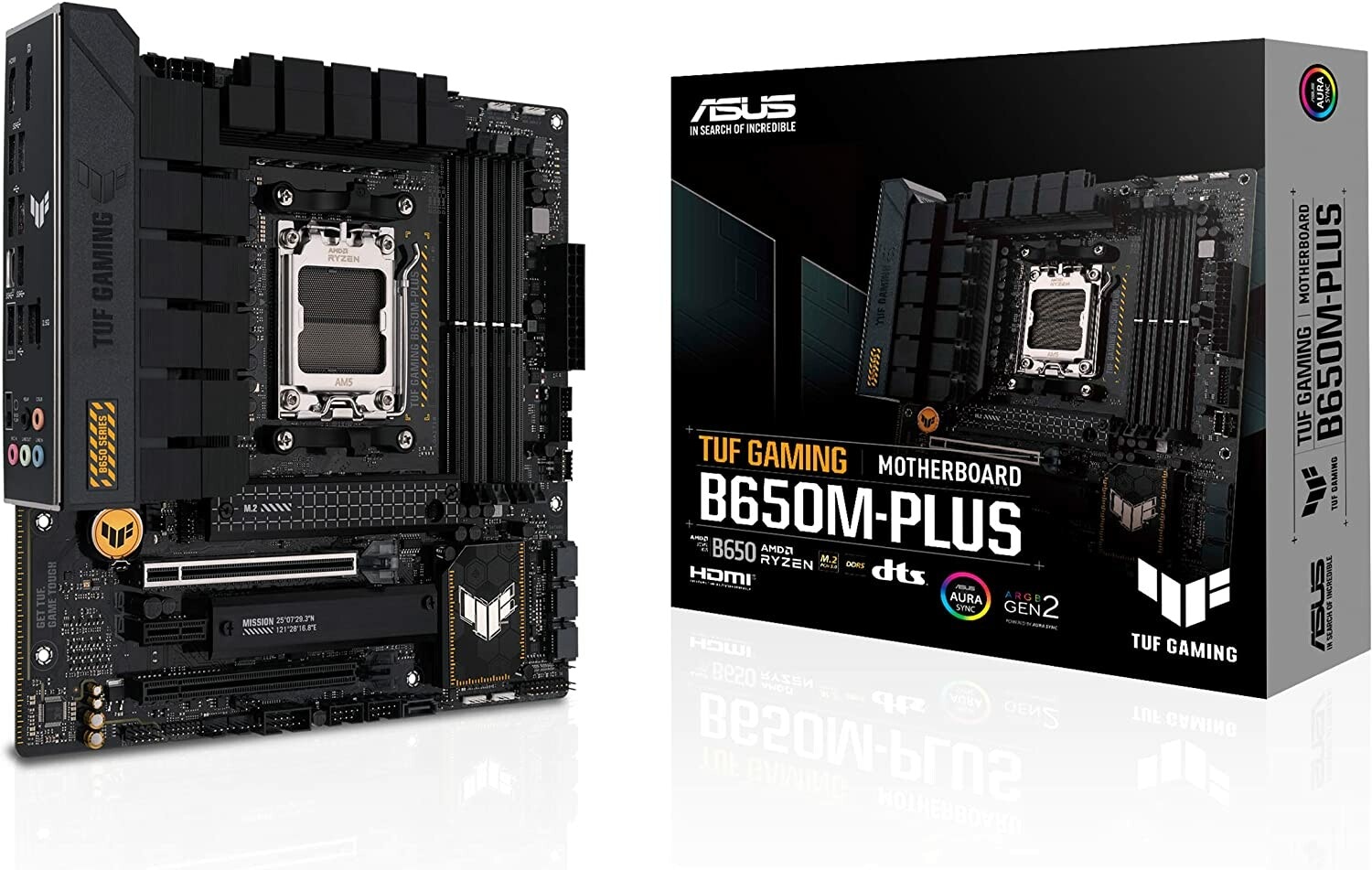 ASUS TUF GAMING B650M-PLUS, Mainboard (black/light orange) - AM5