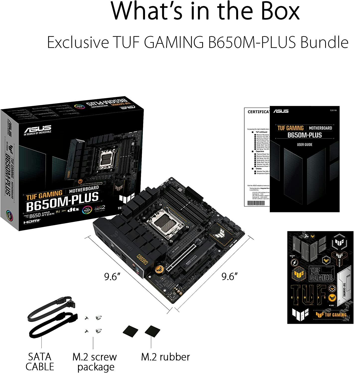 ASUS TUF GAMING B650M-PLUS, Mainboard (black/light orange) - AM5