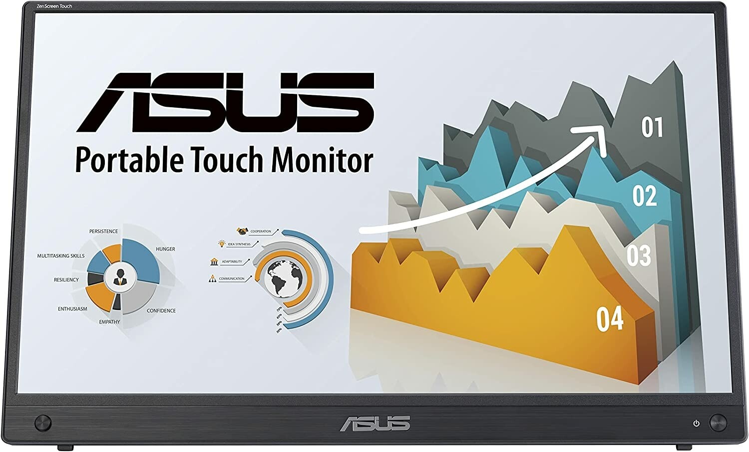 ASUS ZenScreen MB16AHT - 16 - LED - black, FullHD, IPS, multi-touch, USB-C