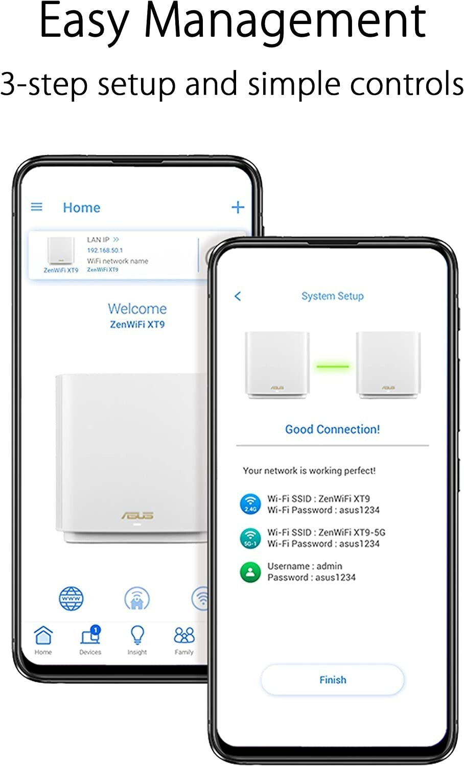 ASUS  ZenWiFi XT9 WiFi 6 Mesh System 2-Pack