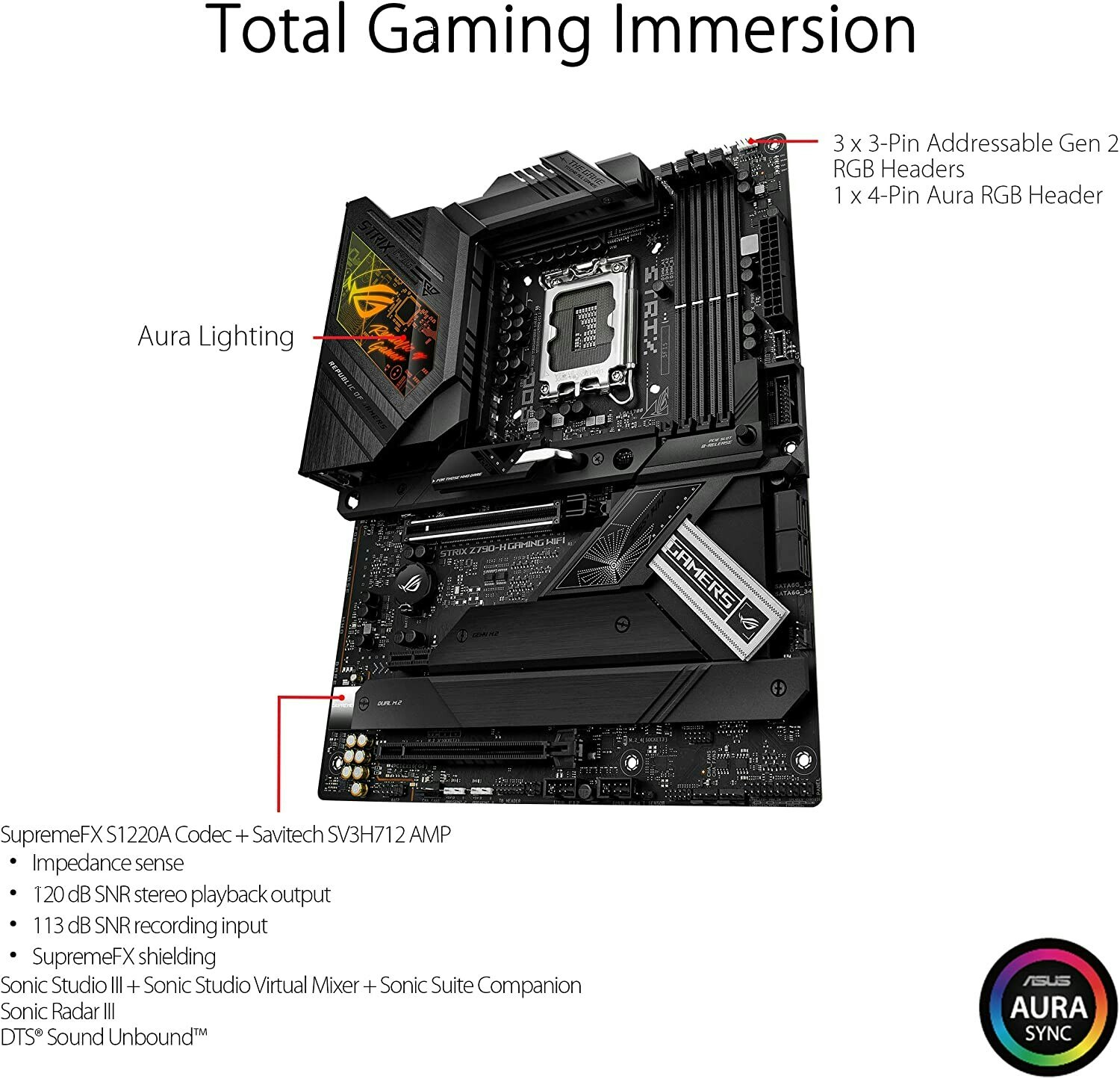 ASUS ROG STRIX Z790-H GAMING WIFI, motherboard - 1700