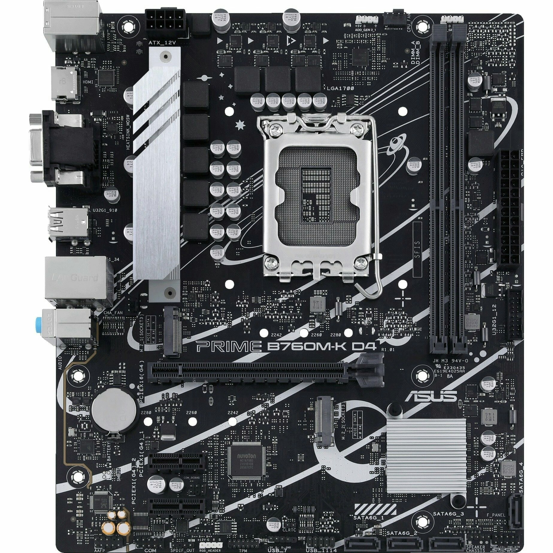 ASUS PRIME B760M-K - Socket 1700 - motherboard