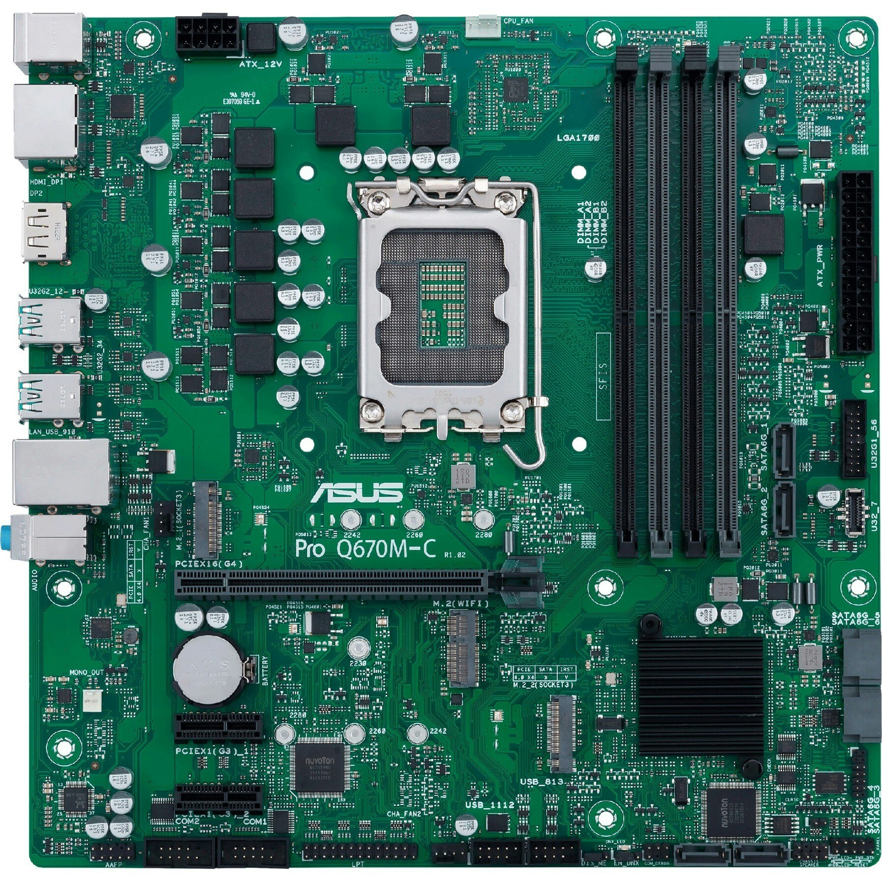 ASUS PRO Q670M-C-CSM - Socket 1700 - motherboard