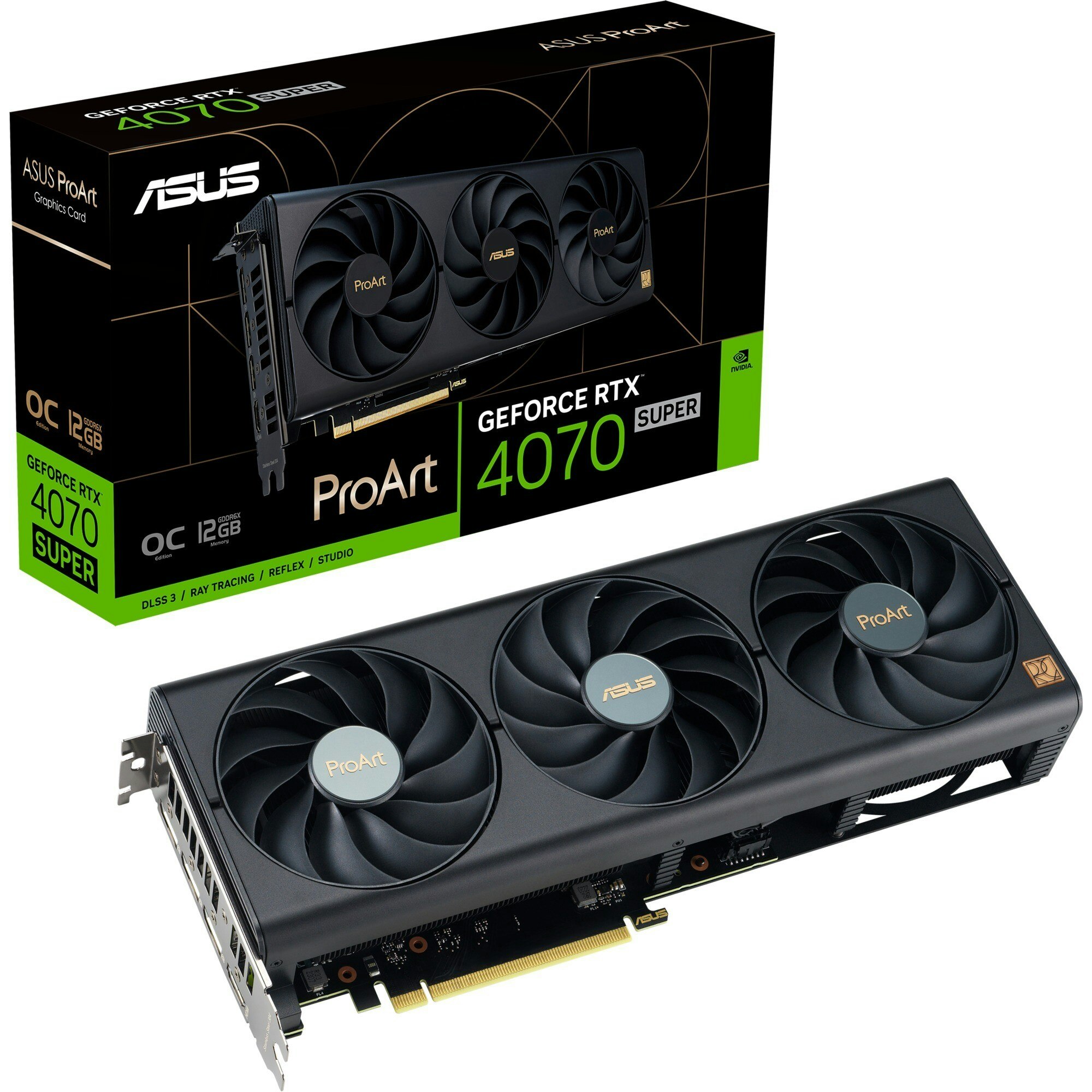 ASUS GeForce RTX 4070 SUPER ProArt OC 12GB GDDR6X RAM Grafikkort