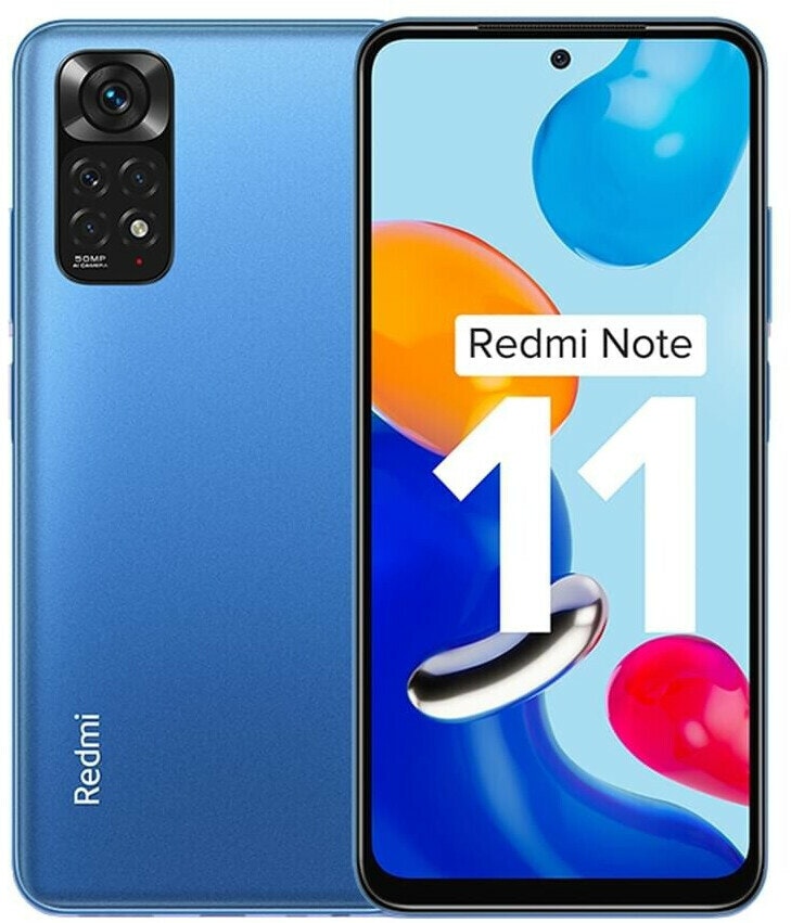 Xiaomi Redmi Note 11 - 6.43 - 128GB Cell Phone (Twilight Blue, Android 11, Dual SIM, 4GB DDR4X)