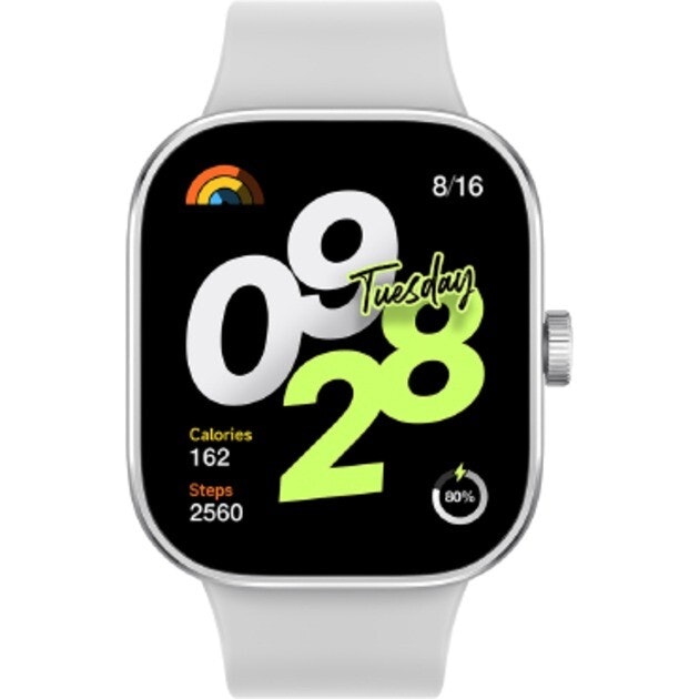 Xiaomi Redmi Watch 4, Smartwatch (silver/white)