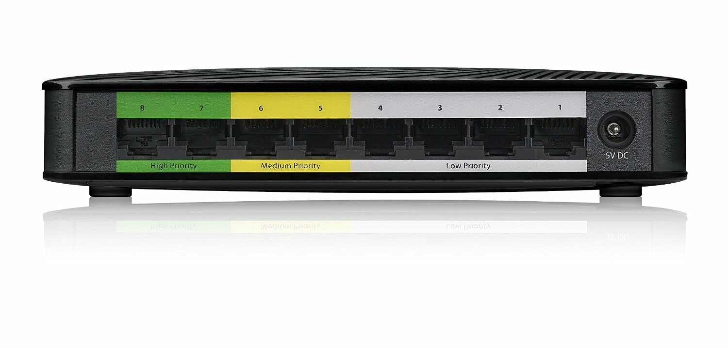 ZyXEL GS-108S v2 1000/8x RJ45/UNM