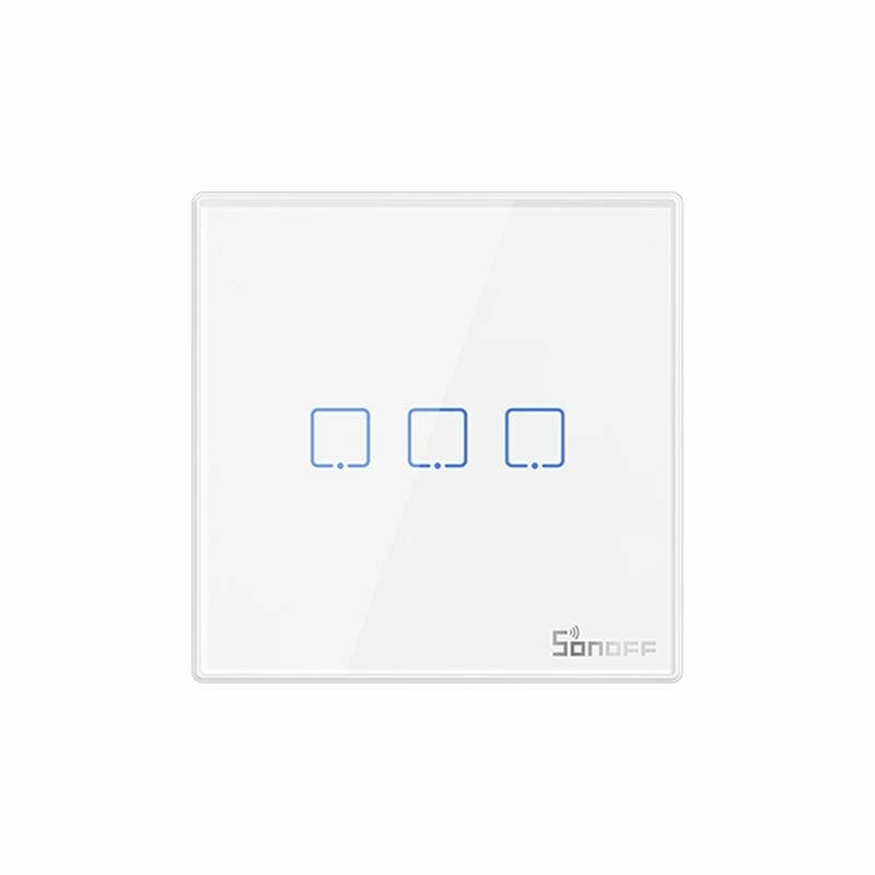 Smart Wireless Wall Switch Sonoff T2EU3C-RF 433MHz (3-channel)