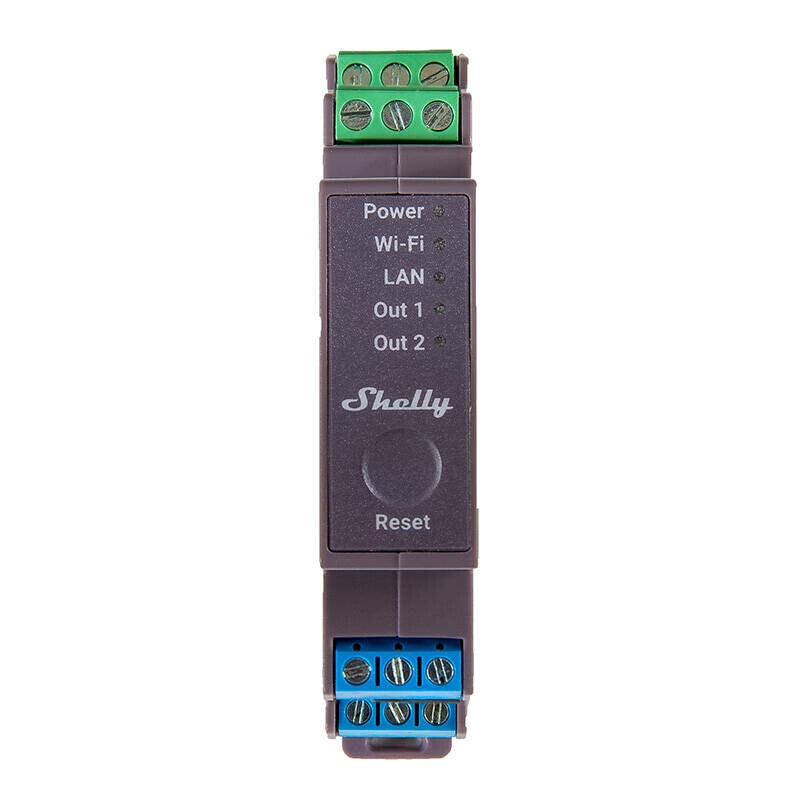Shelly Pro 2 WiFi 2-Kanal DIN-skenrelä