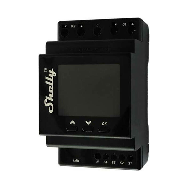 DIN Rail Smart Controller Shelly Pro Dual Cover PM with power metering