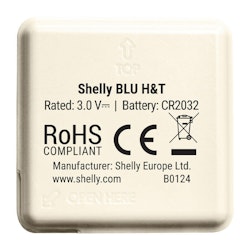 Temperature and humidity sensor Shelly Blu H&T Black (ivory)