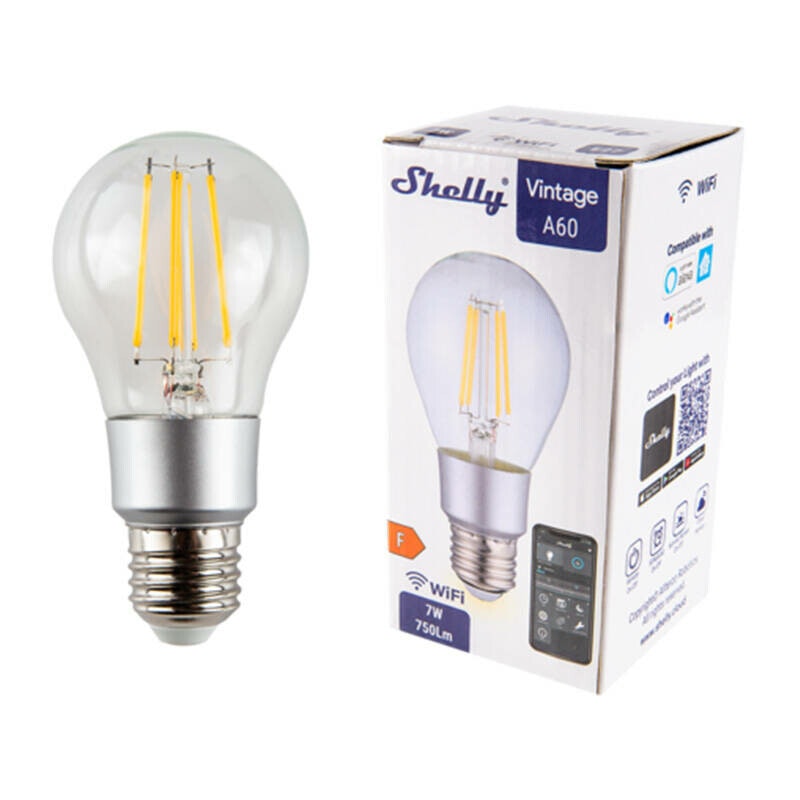 Elegant Shelly Vintage A60 glödlampa
