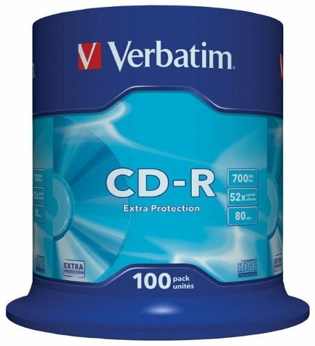 Verbatim CDR 52x SP 700MB Verbatim DL 100 pieces