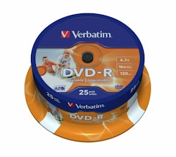 DVD-R 16x SP 4,7GB Verbatim Pr. 25 pieces