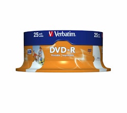 DVD-R 16x SP 4,7GB Verbatim Pr. 25 pieces