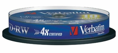 DVD+RW 4x SP 4,7GB Verbatim 10 pieces