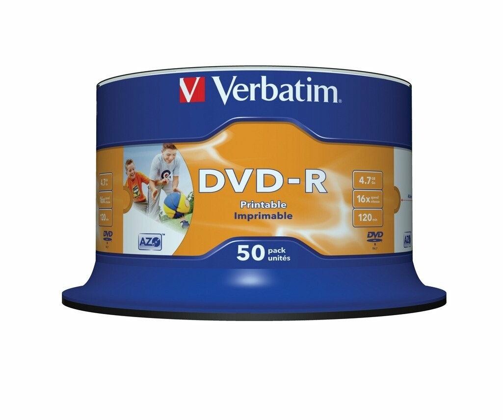 DVD-R 16x CB 4,7GB Verbatim Pr. 50 pieces