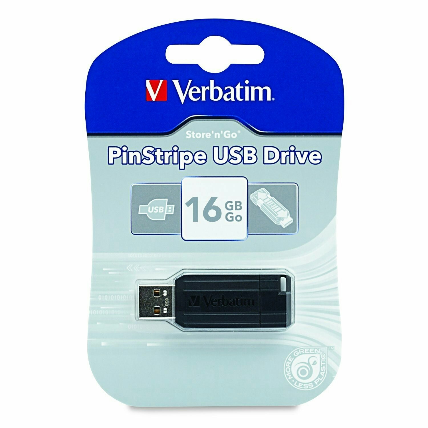 Verbatim USB 16GB 3/10 PStripe black