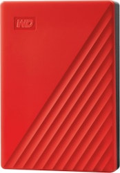 WD My Passport 4 TB, hard disk (red, Micro USB 3.2 B gene 1)