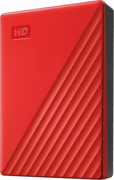 WD My Passport 4 TB, hard disk (red, Micro USB 3.2 B gene 1)