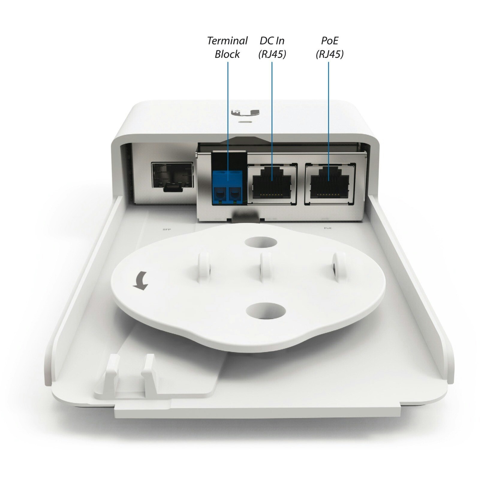 Ubiquiti FiberPoE F-POE-G2, PoE injector (white)