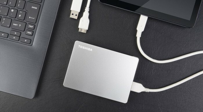 Toshiba Canvio Flex external hard drive 4000 GB Silver(silver, 4000 GB, 2.5", 3.2 Gen 1 (3.1 Gen 1), Silver)
