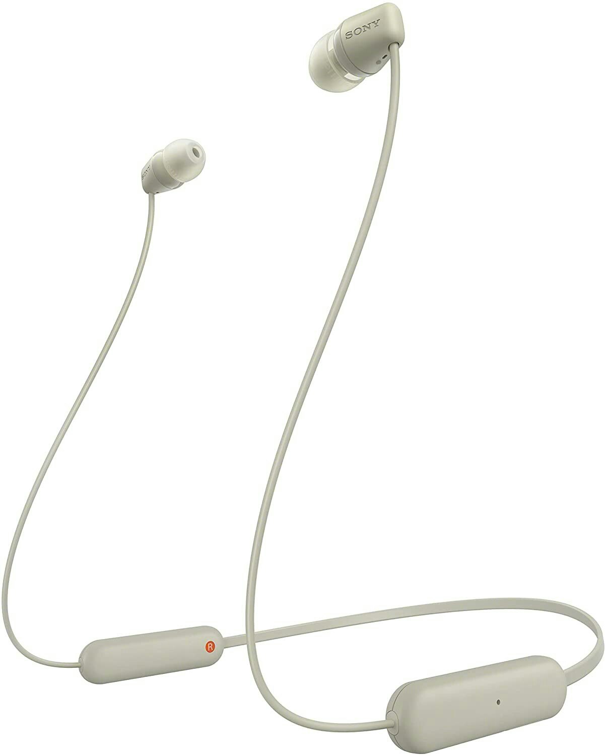 Sony WI-C100C, headphones (beige, bluetooth, USB-C)