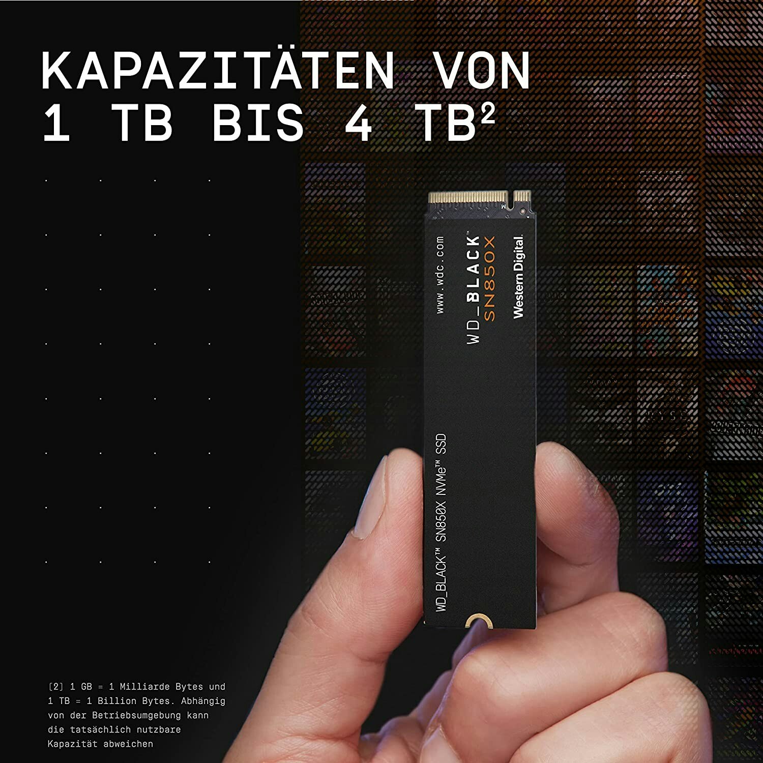 WD_BLACK SN850X NVMe SSD Solid state-drev WDS100T2X0E 1TB M.2 PCI Express 4.0 x4 (NVMe)