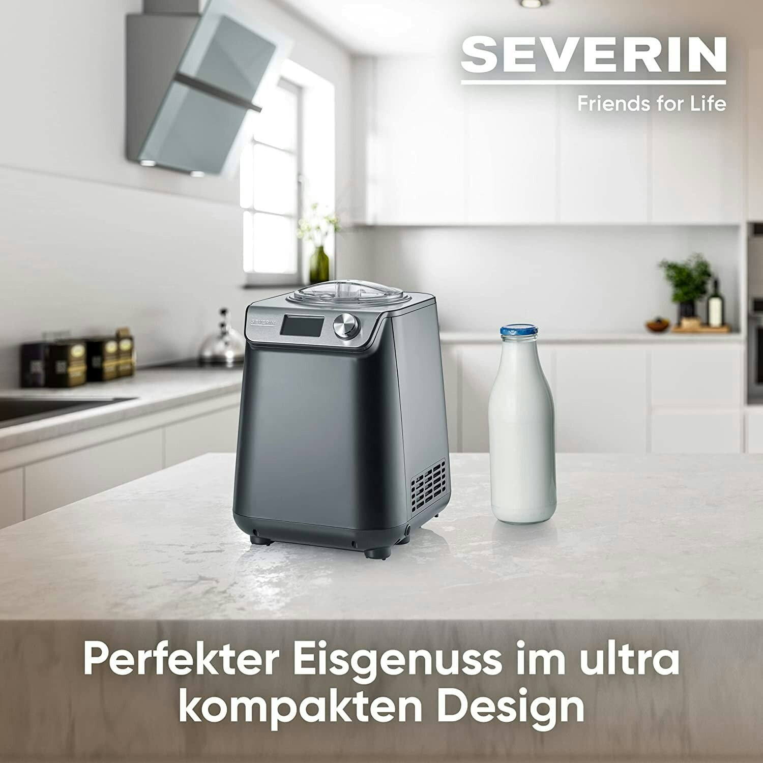 Severin EZ 7407 Glassmaskin Matt Svart