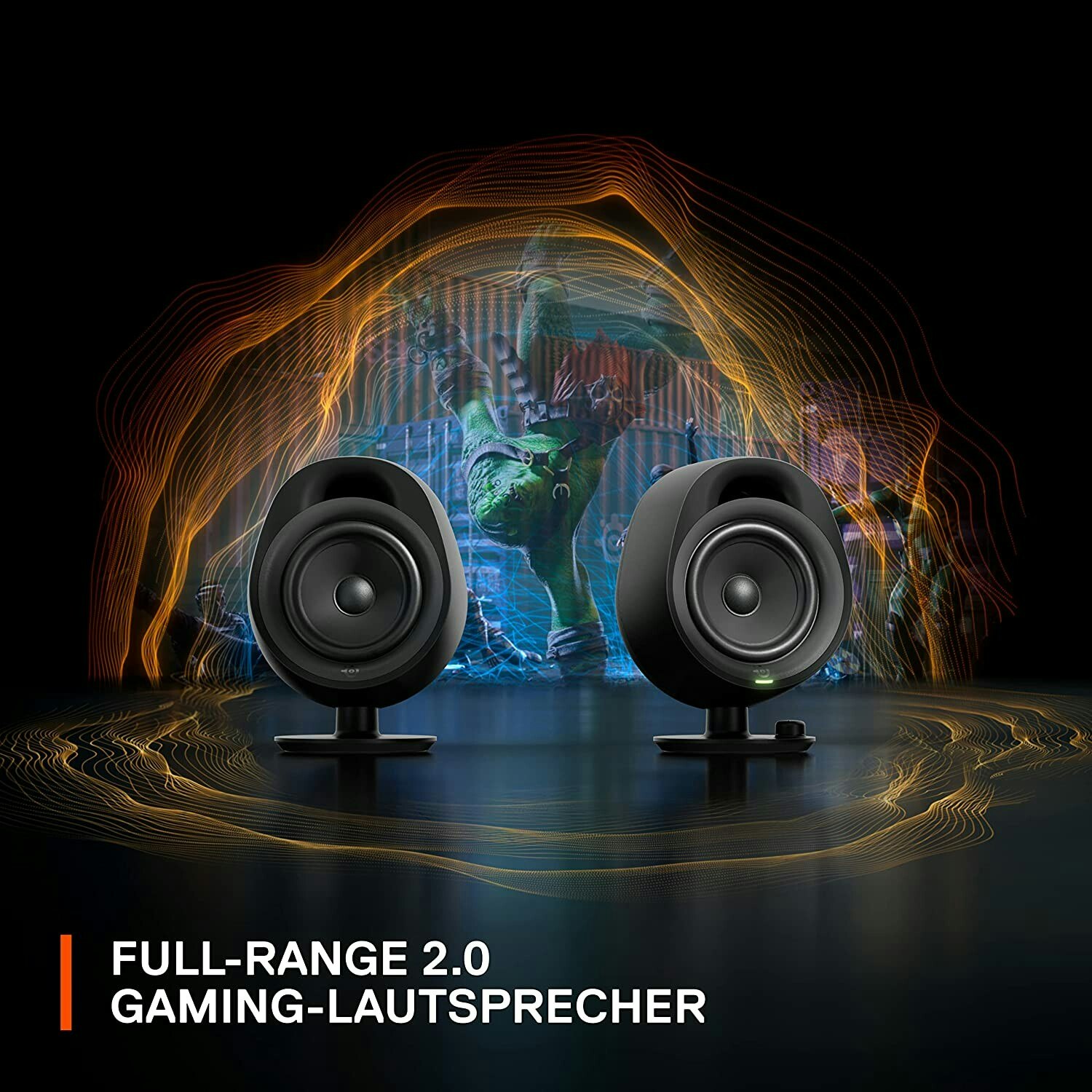 SteelSeries Arena 3 Full-Range 2.0 PC Högtalare Svart Bluetooth-Högtalare