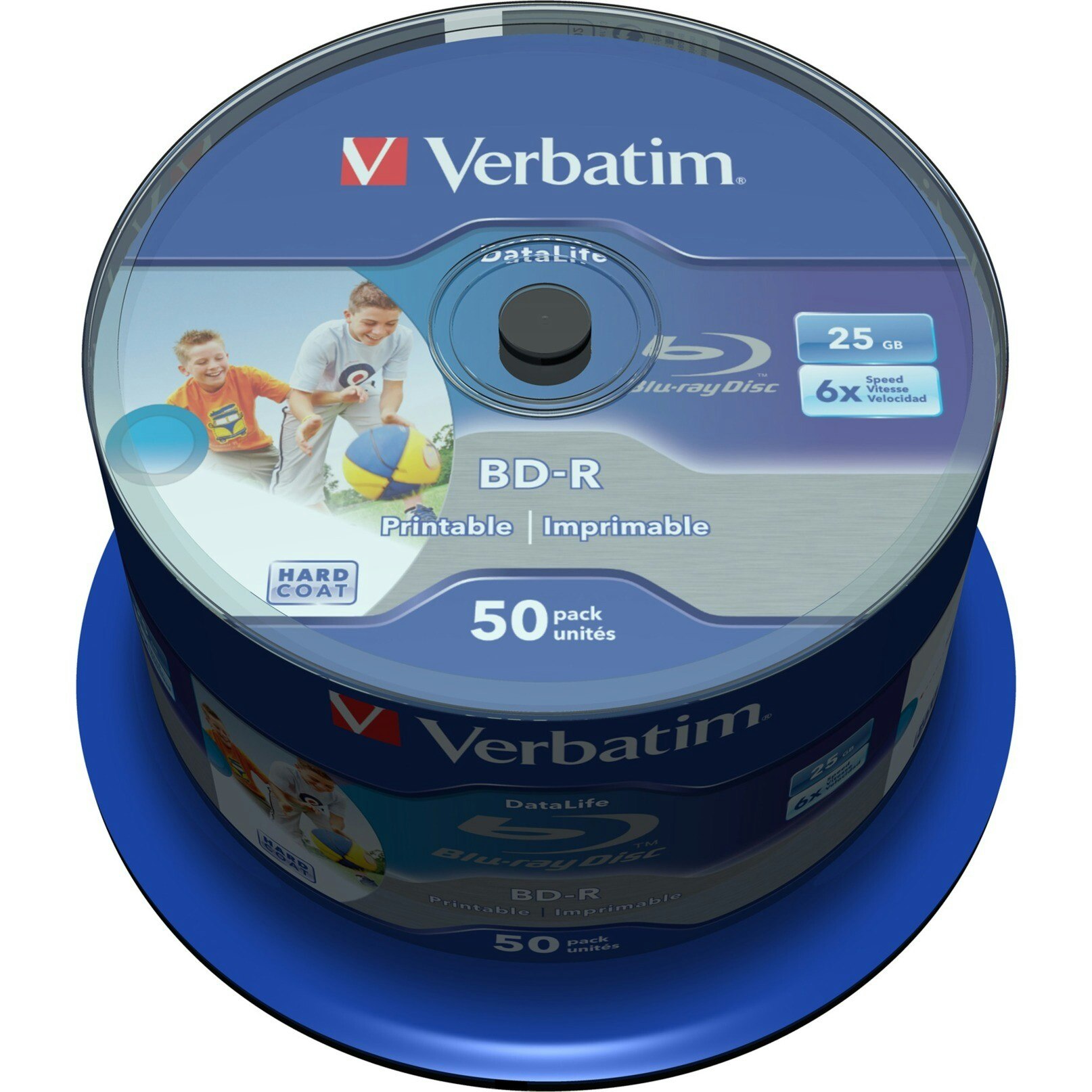 Verbatim BD-R 25GB, Blu-ray blanks (6x, 50 pieces, printable)