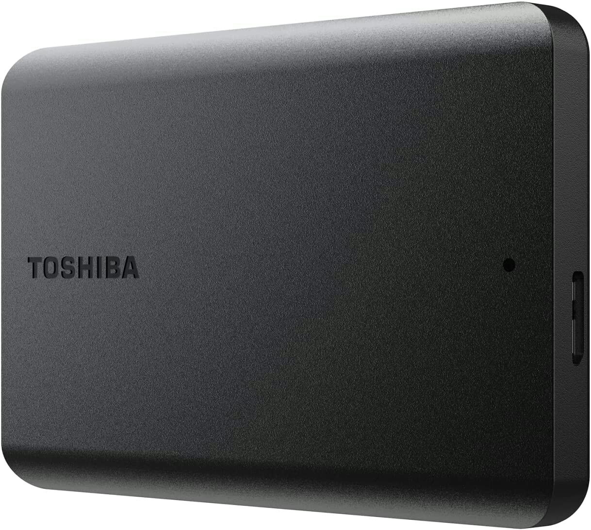 Toshiba Canvio Basics 2022 1 TB External Hard Drive (black, Micro-USB-B 3.2 Gen 1 (5 Gbit/s))