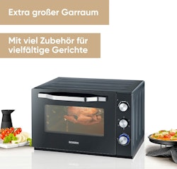 Severin oven & toast oven TO 2074, mini oven (black)