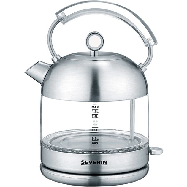 Severin WK 3459 Vattenkokare Glas/Rostfritt 1.7 liter