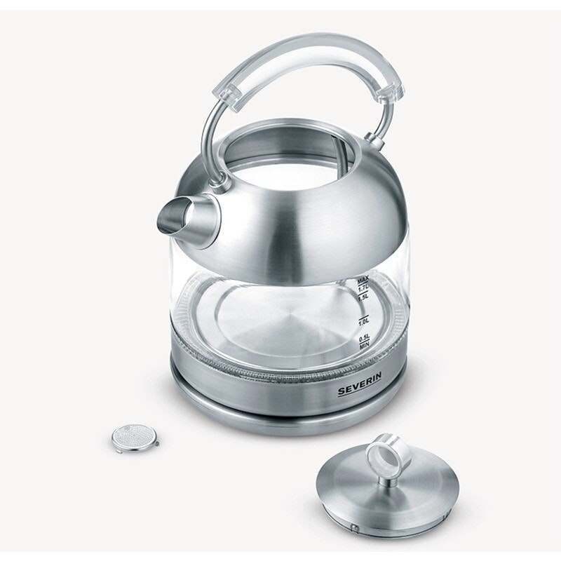 Severin WK 3459 Vattenkokare Glas/Rostfritt 1.7 liter