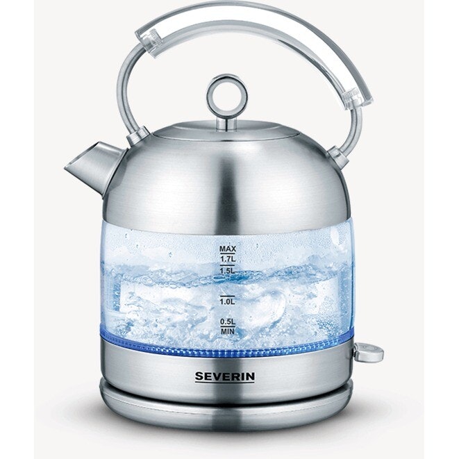 Severin WK 3459 Vattenkokare Glas/Rostfritt 1.7 liter