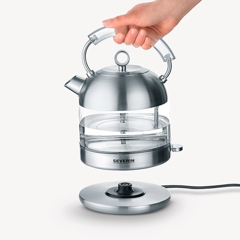 Severin WK 3459 Vattenkokare Glas/Rostfritt 1.7 liter