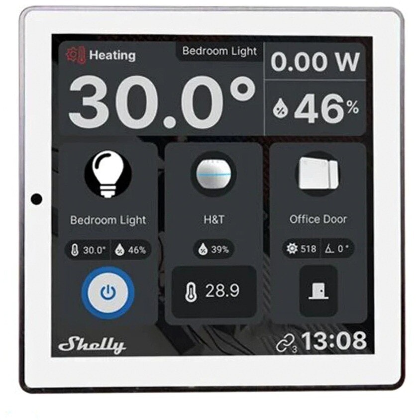 Shelly Wall Display, control panel (white)