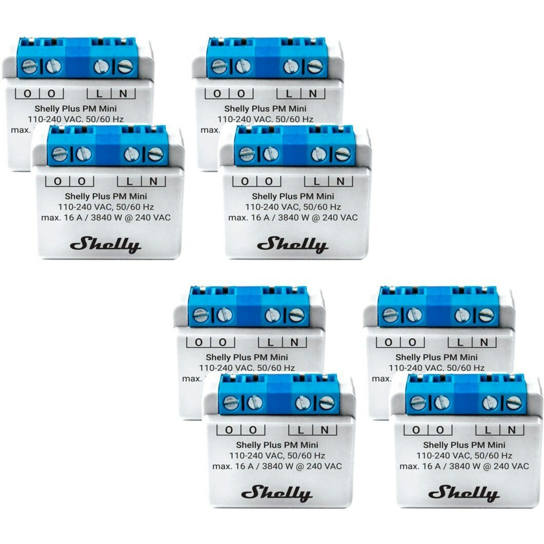 Shelly Plus 1 PM Mini Gen3 8-pack