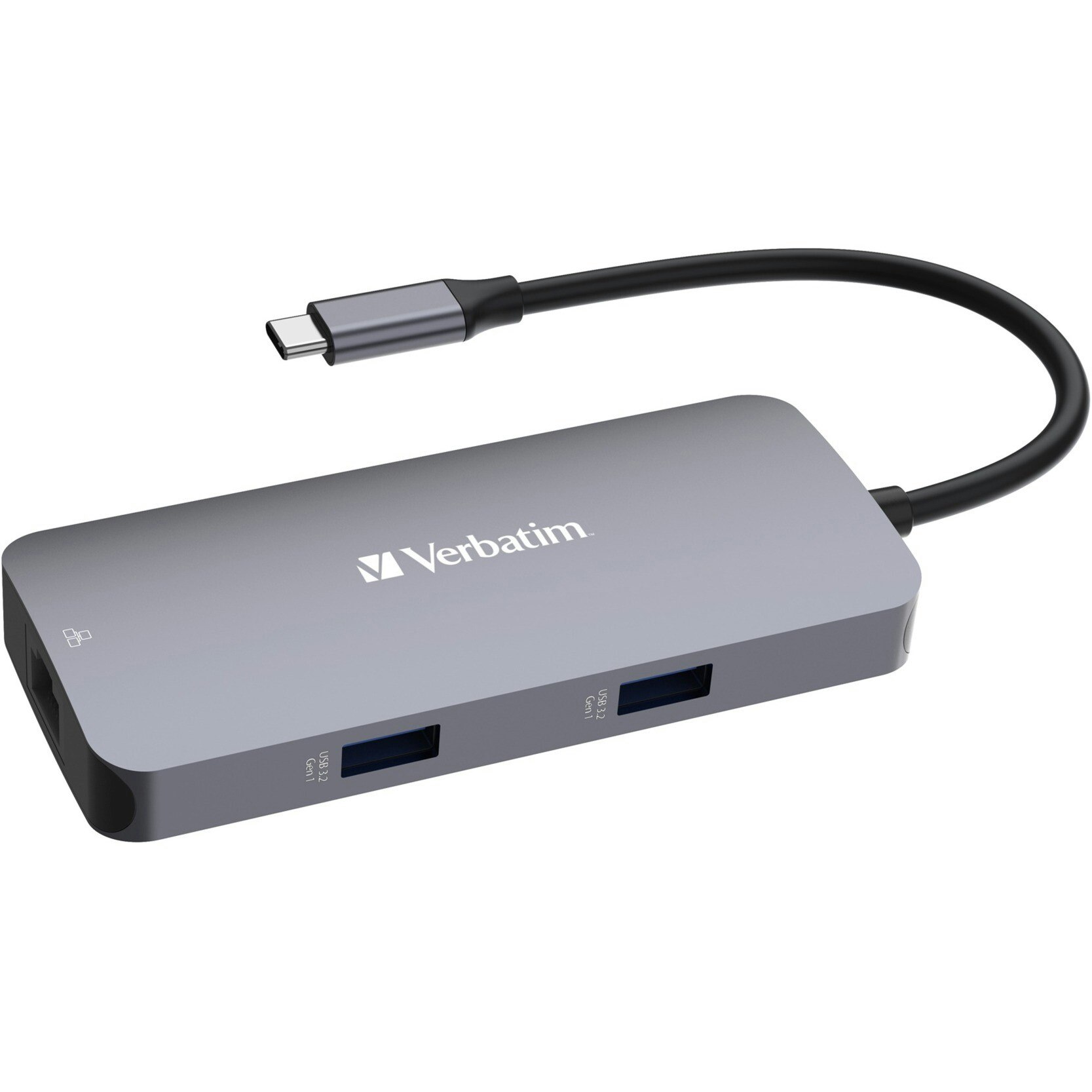 Verbatim Verbatim USB-C Pro multiport hub CMH-05, 5 port, docking station (grey, HDMI, RJ-45, 2x USB-A, USB-C PD)