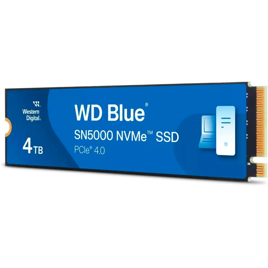 WD Blue SN5000 Solid state-drev WDS400T4B0E 4TB M.2 PCI Express 4.0 x4 (NVMe)