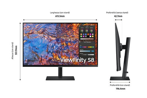 Samsung ViewFinity S8 S27B800P 27" 4K UHD IPS
