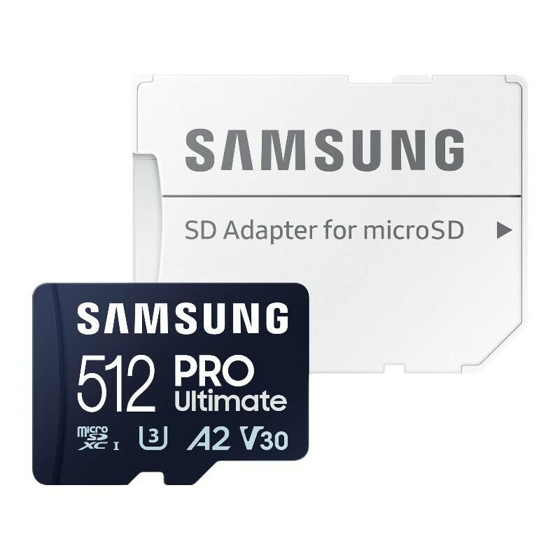 SAMSUNG PRO Ultimate microSD 512 GB, memory card (dark blue, UHS-I U1, Class 10, V10, A1)