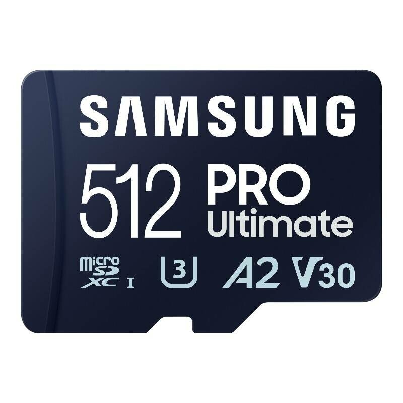 SAMSUNG PRO Ultimate microSD 512 GB, memory card (dark blue, UHS-I U1, Class 10, V10, A1)