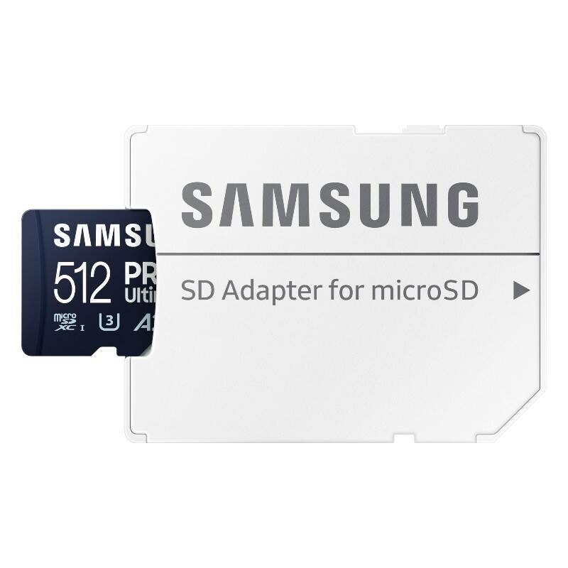 SAMSUNG PRO Ultimate microSD 512 GB, memory card (dark blue, UHS-I U1, Class 10, V10, A1)